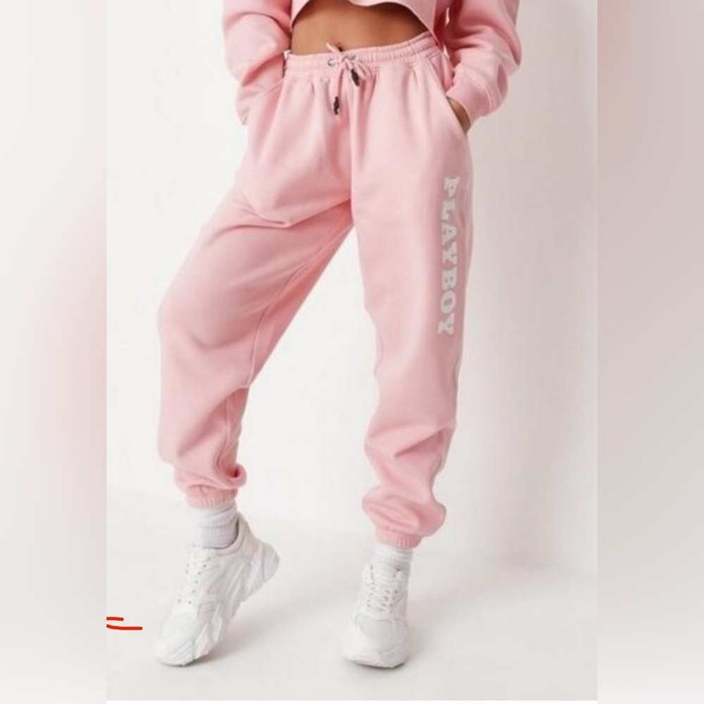 PLAYBOY Kids Light Pink Joggers